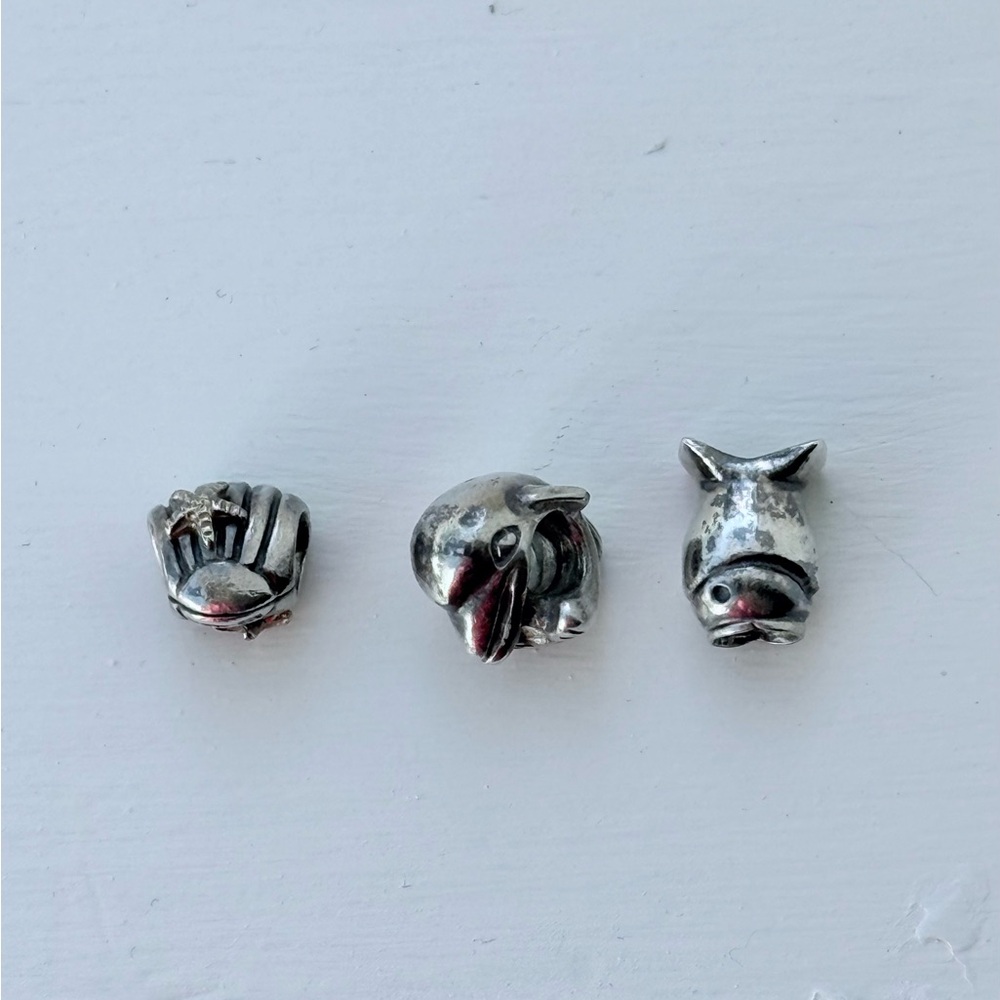 Pandora Sterling Silver Sea Theme Charms